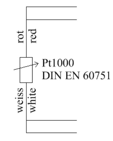 Pt1000 Symbol 4-wire-circuit