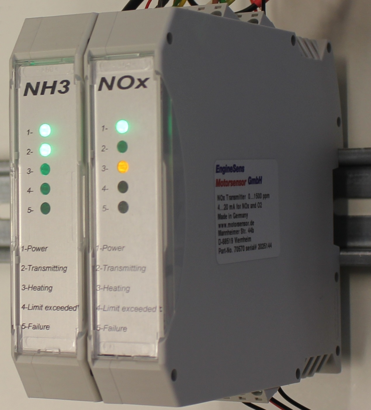 NOx and NH3 transmitters